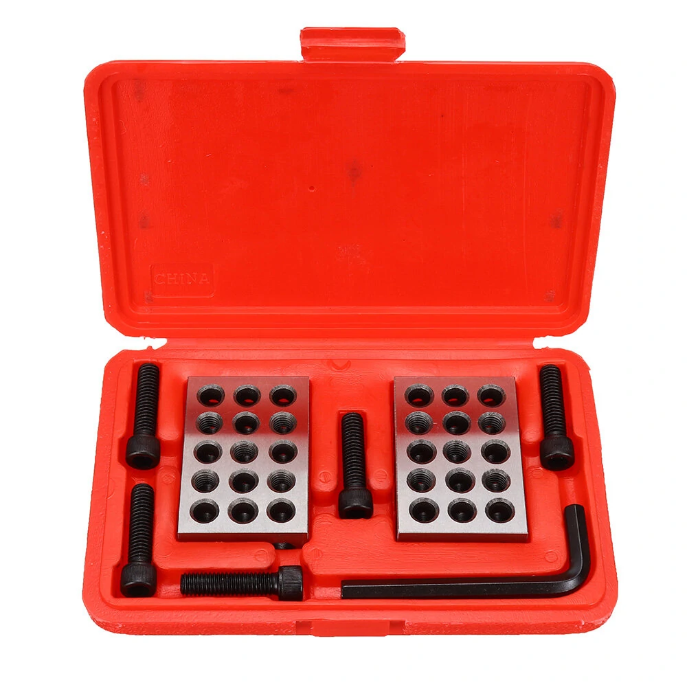 1-2-3 Blocks with Screw Spanner | 23 Hole Parallel Clamping Set 25-50-75mm