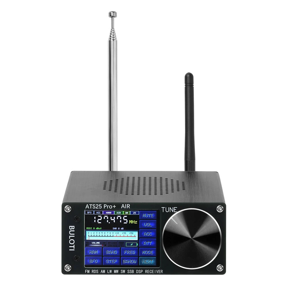 ATS25Pro+ Airband Radio Receiver - Bluetooth 2.4-inch Touchscreen | 4000 mAh Battery | FM LW MW SW SSB