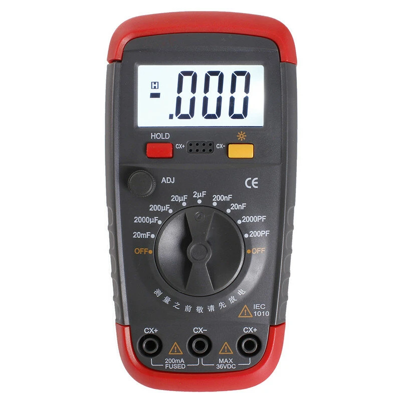 UA6013L Digital LCD Capacitance Meter - Auto Range Tester | Diagnostic Tool
