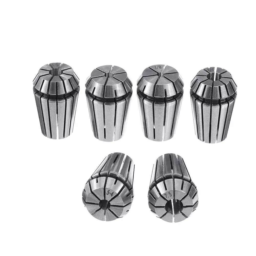 Machifit ER20 Collet Set - 6pcs 1/8-9/32 Inch for CNC Milling & Lathe