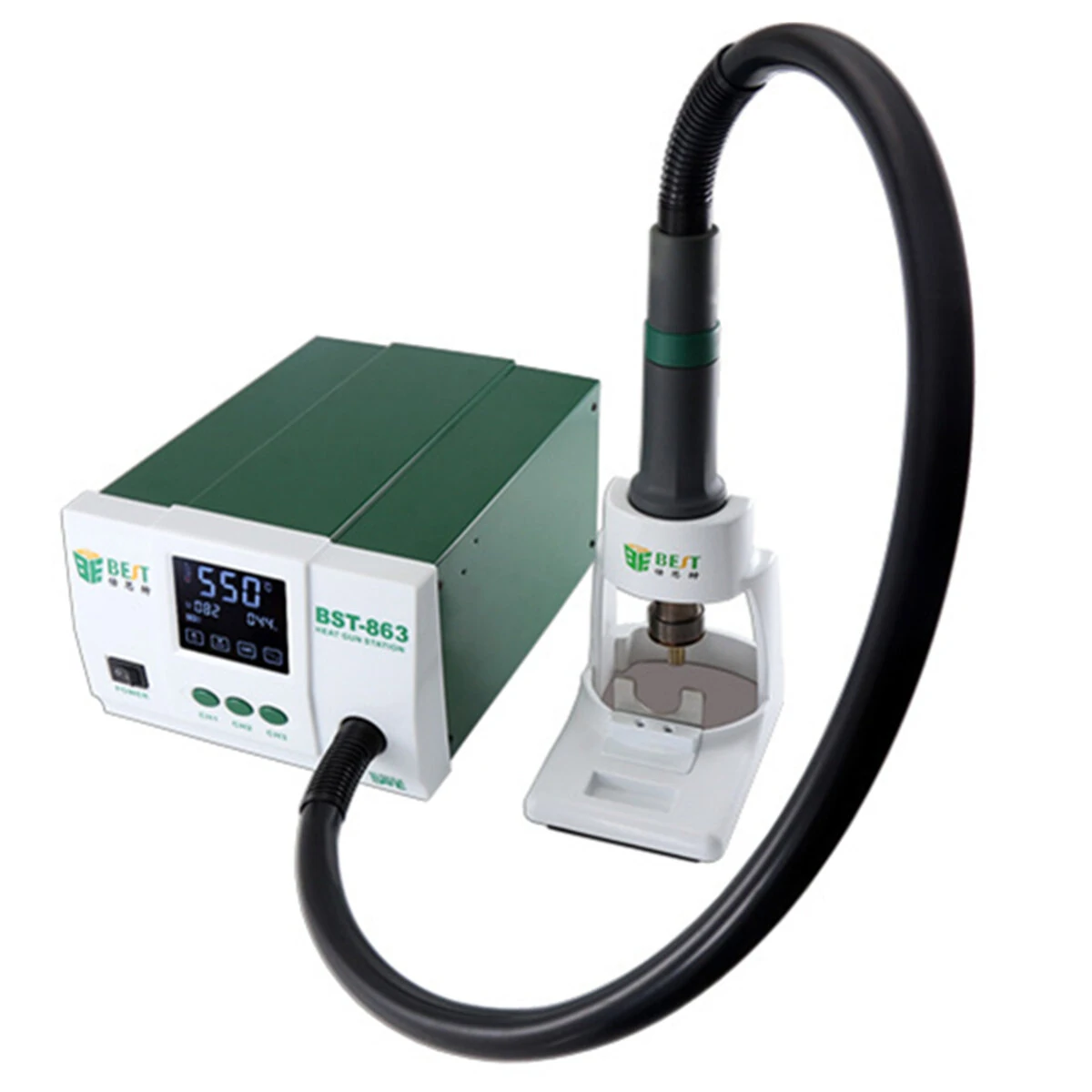 BST-863 1200W SMD Rework Station - Intelligent LCD Touch Screen - 110V/220V