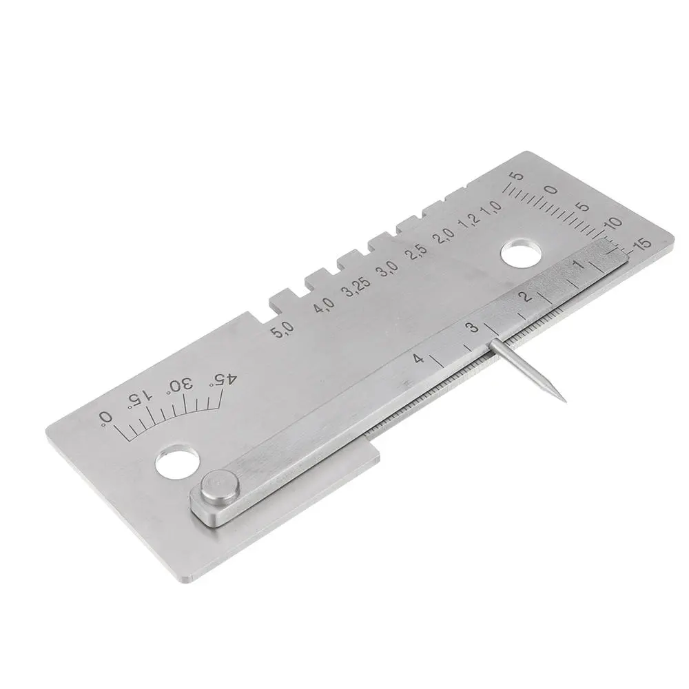 Machifit 45 Degree Weld Gauge - Welder Seam Inspection & Measuring Ruler Tool
