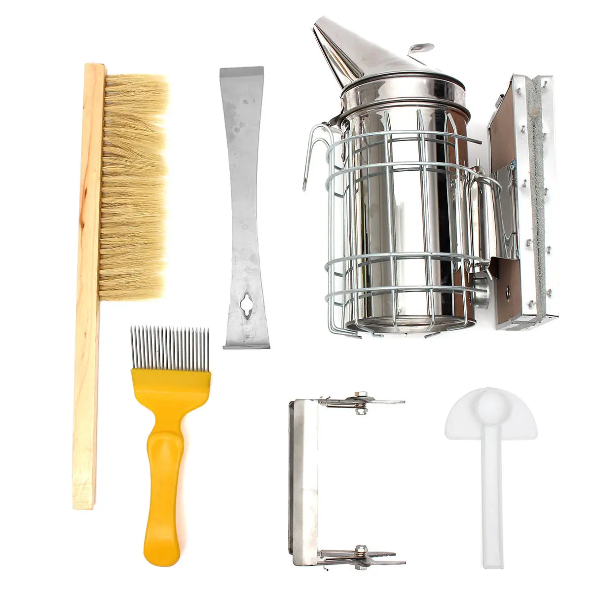 6Pcs Beekeeping Tool Kit Honeycomb Smoker Accessories | Brand Model XYZ