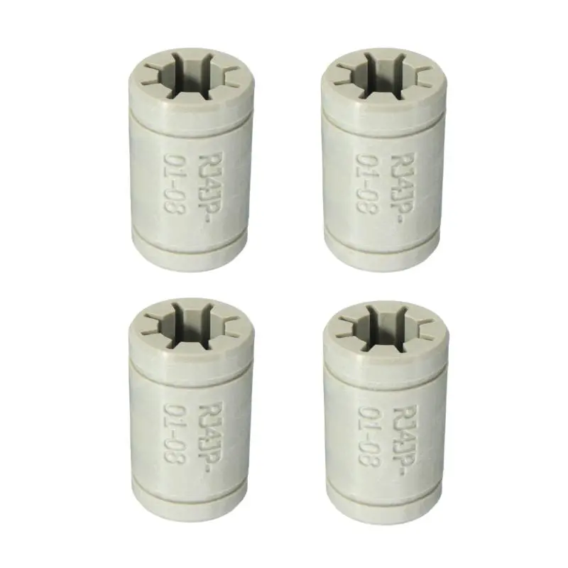 Machifit LM8UU Linear Bearing - 4pcs Grey Solid Polymer for CNC Tools