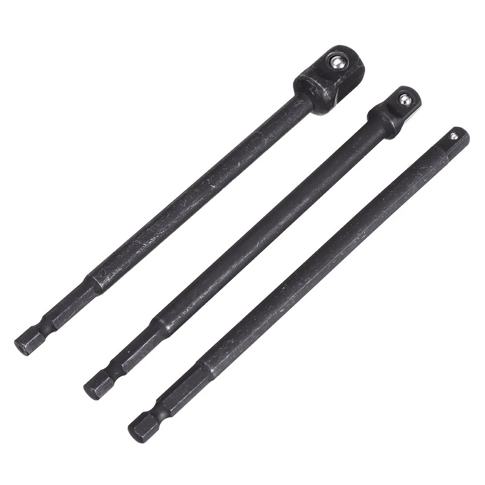 3pcs 1/4 Inch Shank 150mm Socket Adapter | Impact Driver Extension Set
