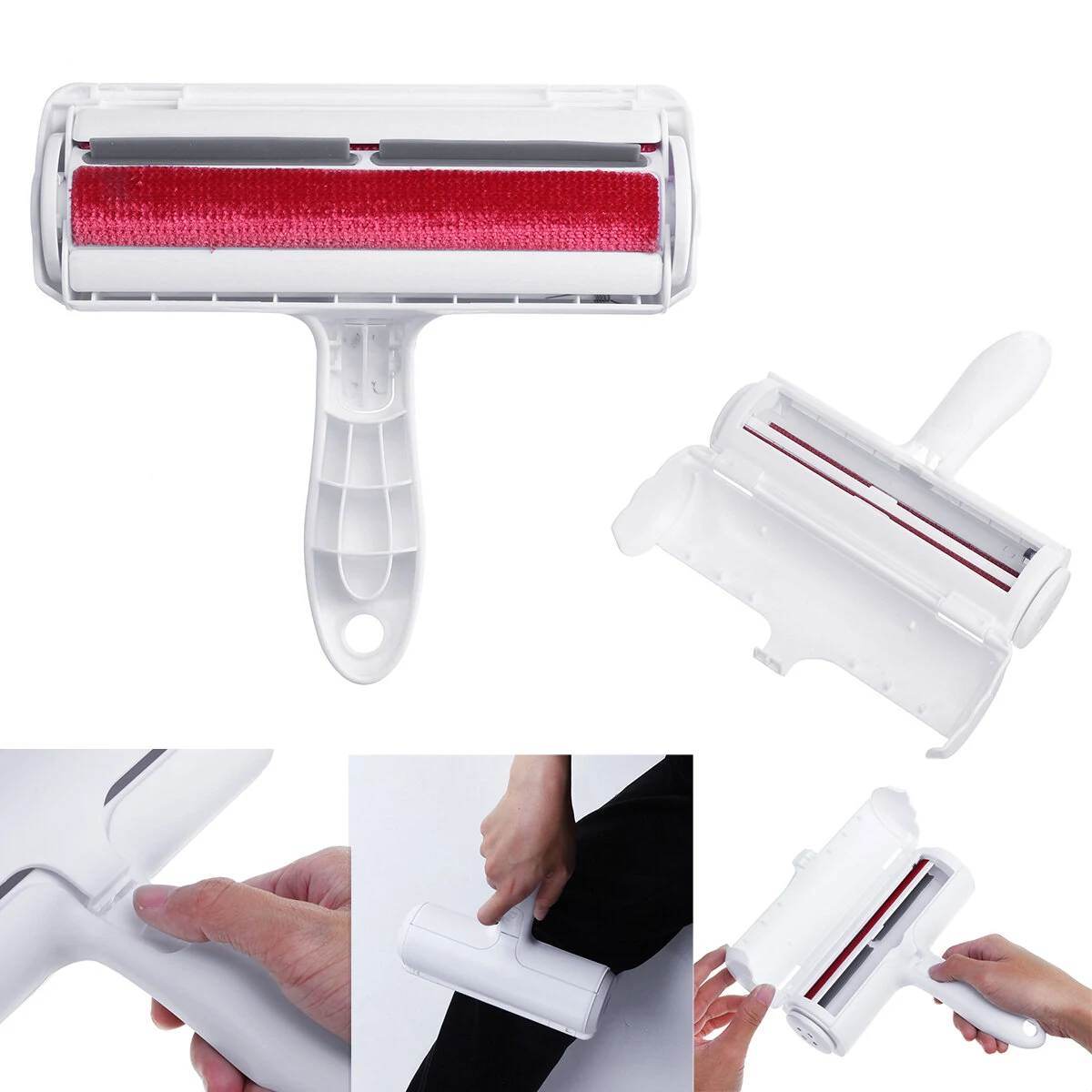 Pet Hair Remover Brush - Reusable Lint Roller for Dog Cat Fur on Sofa & Clothes