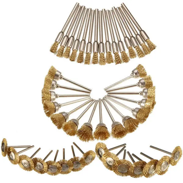 Dremel Wire Wheel Brushes Set - 45pcs Steel Rotary Tool Accessories