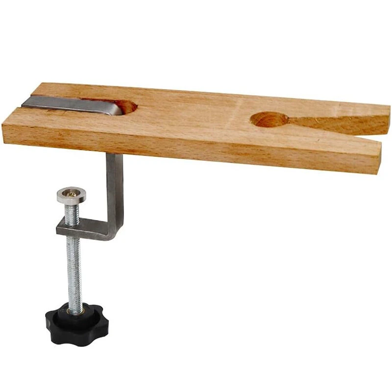 Bench Pin Clamp | Hardwood 9x2 Inch Mount-On Tool for Jewelry Sawing & Filing