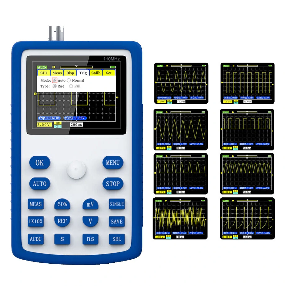 FNIRSI-1C15 Digital Oscilloscope | 110MHz Bandwidth, 500MS/s, Waveform Storage