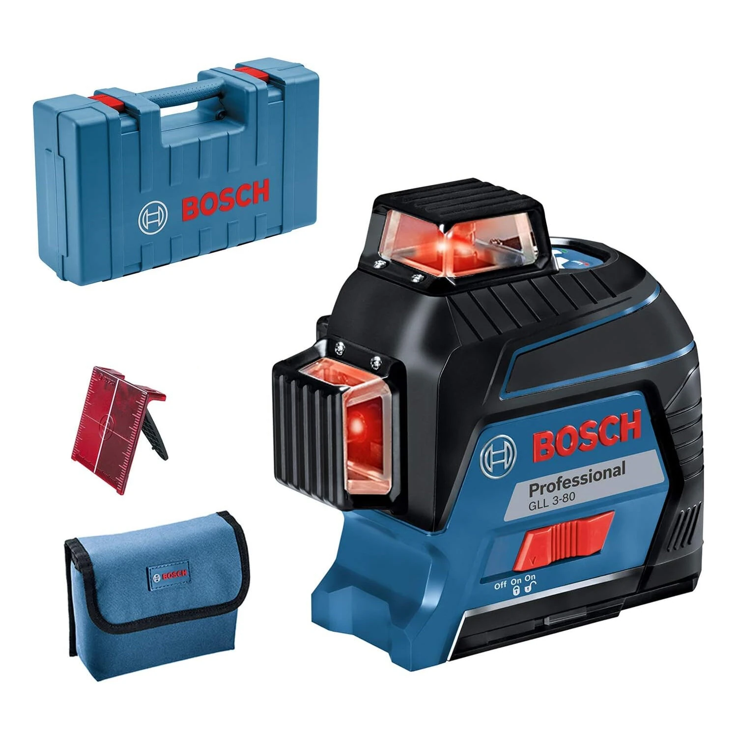 Original Professional GLL3-80 Laser Level | Self-Leveling ±0.3mm | 30m Range 3 Lines