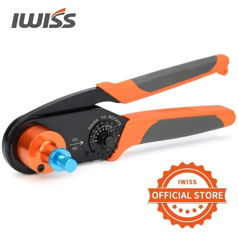 IWISS HDT-48-00 Mini Crimping Tool | 12-26AWG Plier for Deutsch Connectors