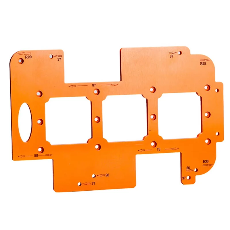 Cabinet Door Invisible Handle Slotting Template - Wooden Board Tool for Drawers