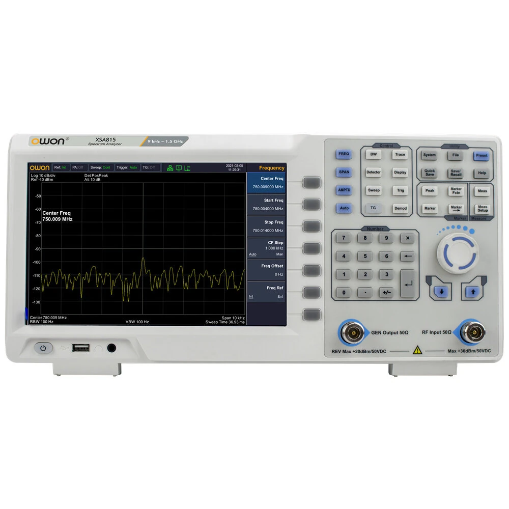 OWON XSA815TG Digital Oscilloscope | 1.5 GHz Spectrum Analyzer with Tracking Generator