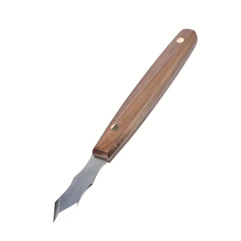 Long Neck Marking Knife - 60° Carbon Steel Blade & Wood Handle | Woodworking Tool