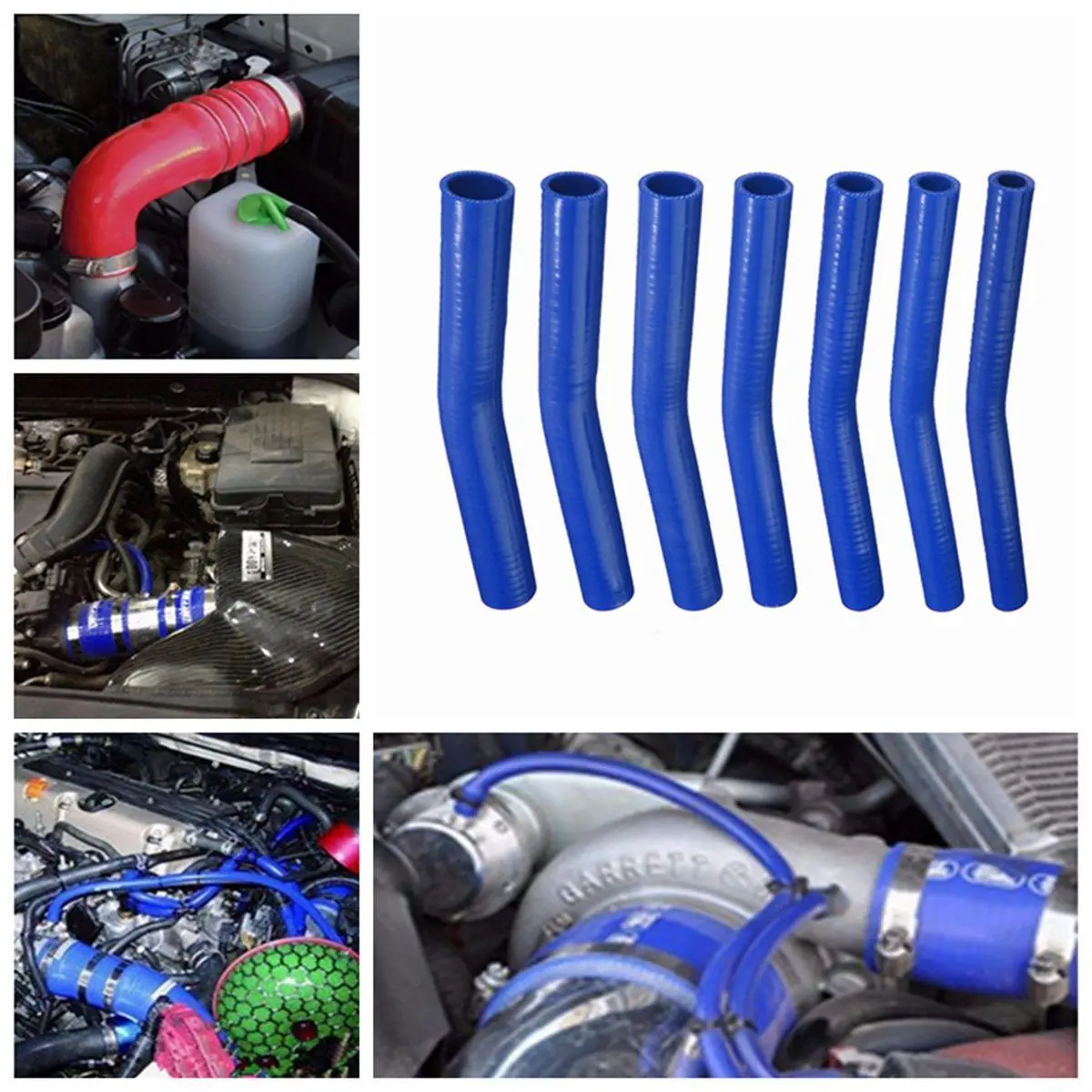 Blue Silicone Vacuum Hose - 15 Degree 150mm Turbo Coolant Tube