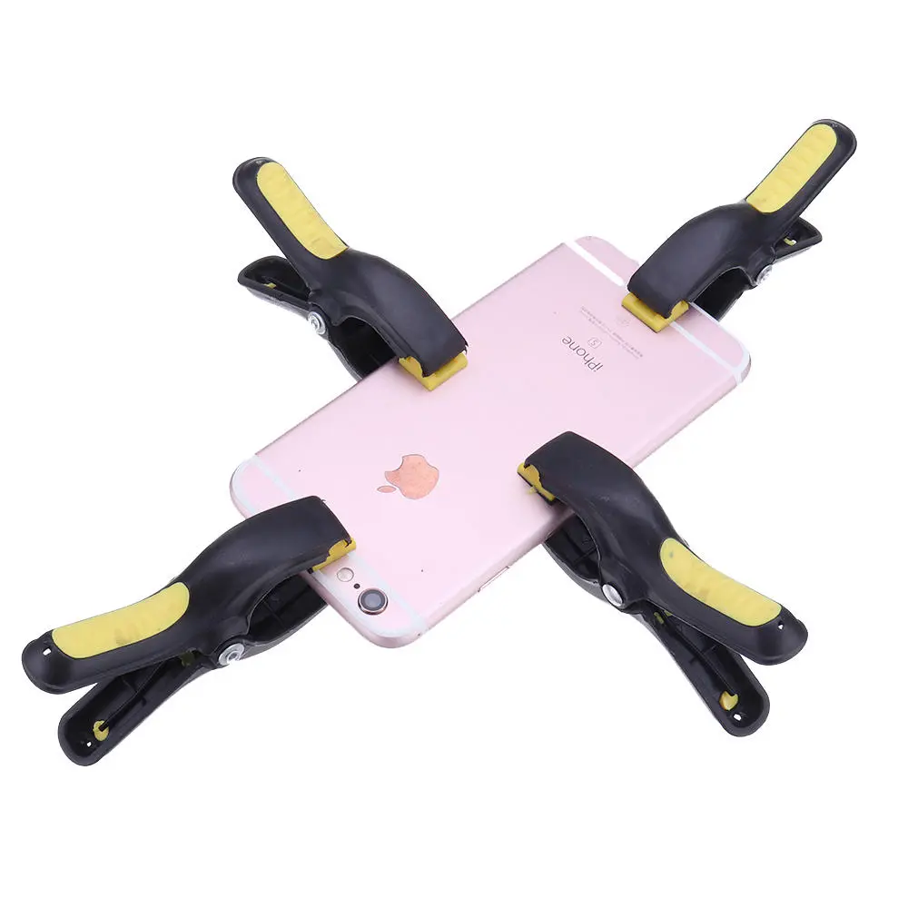 4Pcs LCD Screen Fastening Clips - Plastic Clamp Fixture for iPhone iPad Samsung Repair