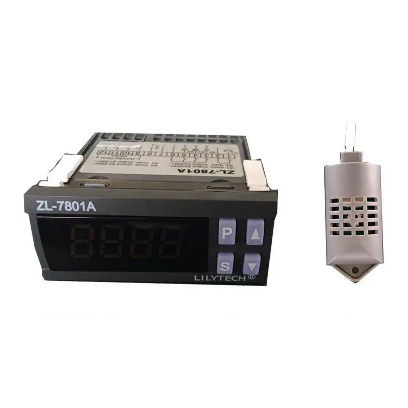 ZL-7801A Digital Thermometer Hygrometer | 100-240V AC | Incubator Temperature & Humidity Monitor