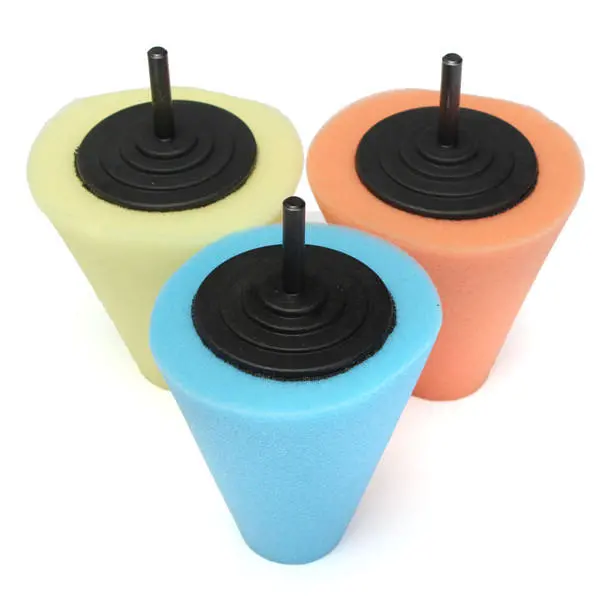 Sponge Cone Polishing Foam Pad - Buffing & Polishing Tool for Cars