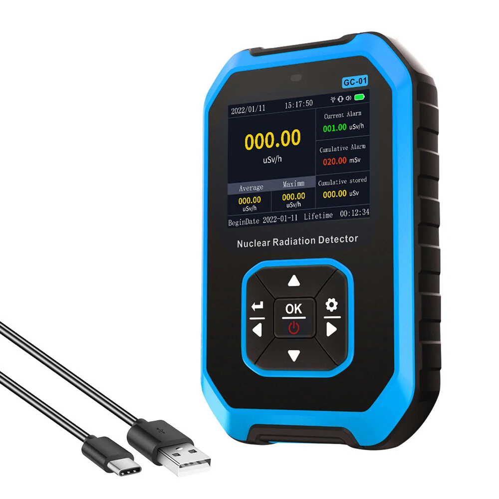 FNIRSI GC-01 Geiger Counter - Nuclear Radiation Detector & Dosimeter for X-ray Gamma Beta