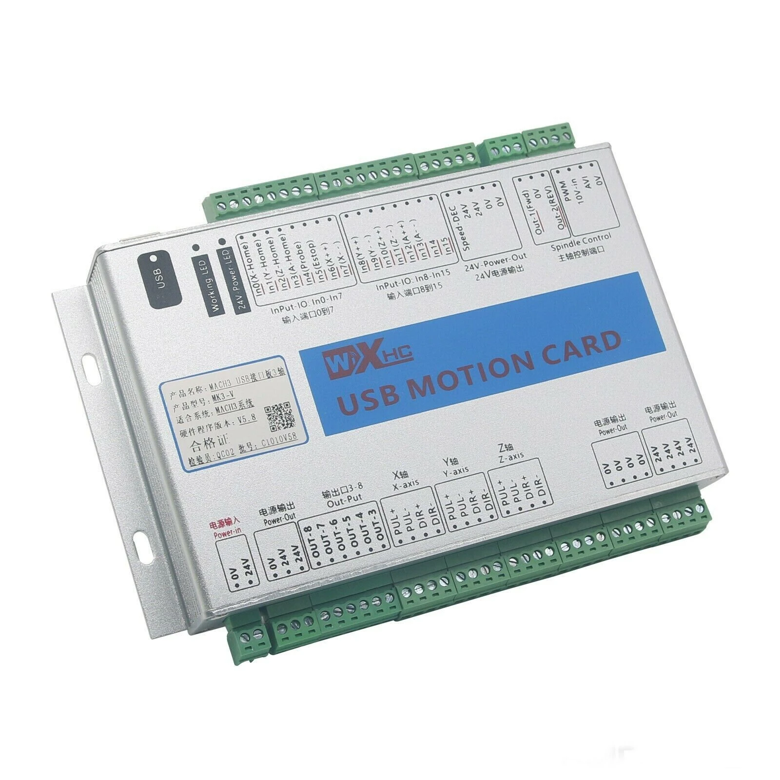 MACH3 USB Motion Control Card | 3/4/6 Axis CNC Board for MK3-V MK4-V MK6-V