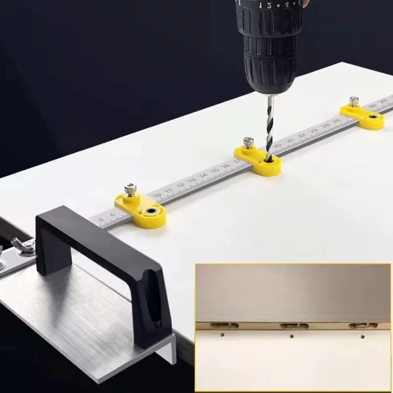 Adjustable Square Ruler - 2 in 1 Woodworking Tool | 68cm Metric Scale & Marking Gauge