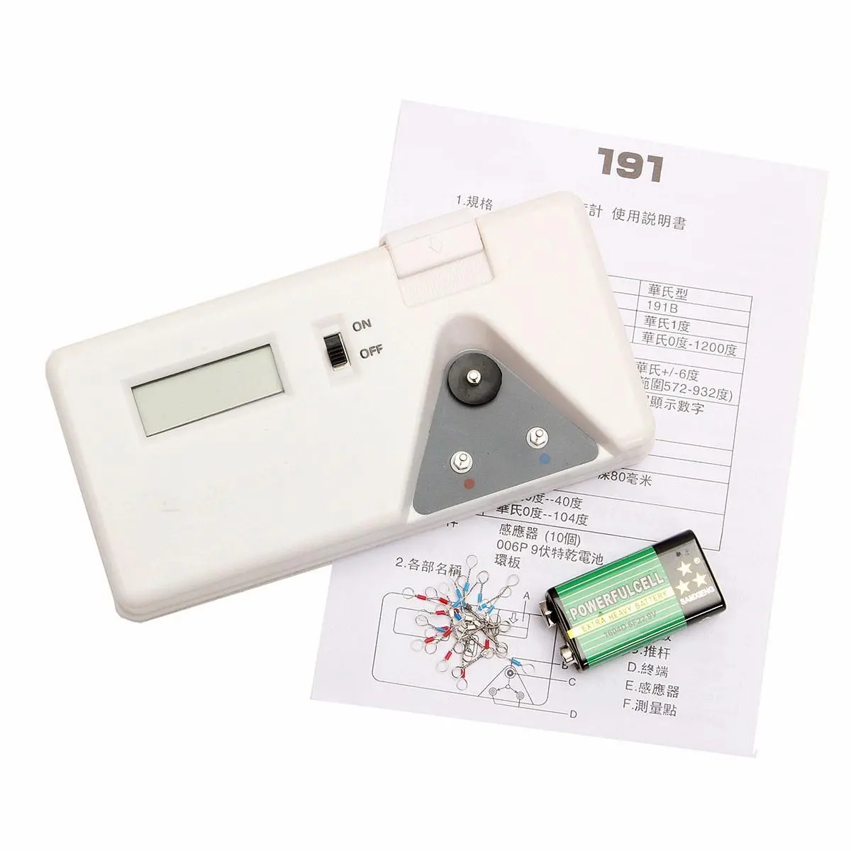 Soldering Iron Tip Thermometer - Digital Temperature Tester with Sensor Line