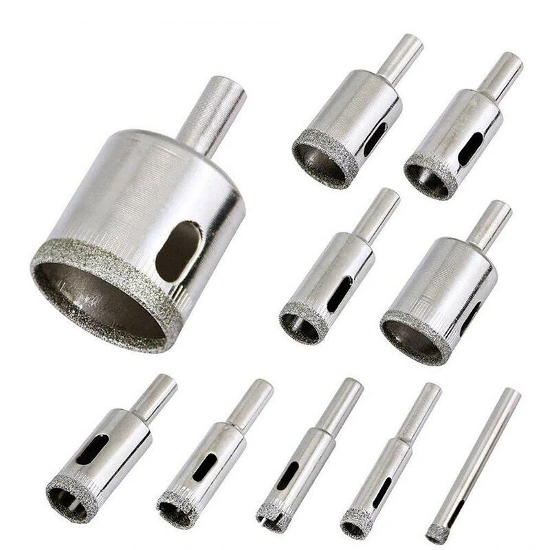 Diamond Hole Saw Drill Bit Set 10Pcs 6-32mm | Tile Ceramic Glass Cutter