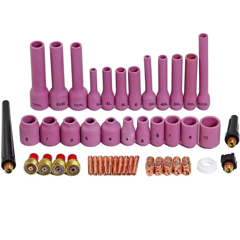TIG Gas Lens Collet Body Kit - 42/46Pcs for WP 9 20 25 Torch | Welding Accessories