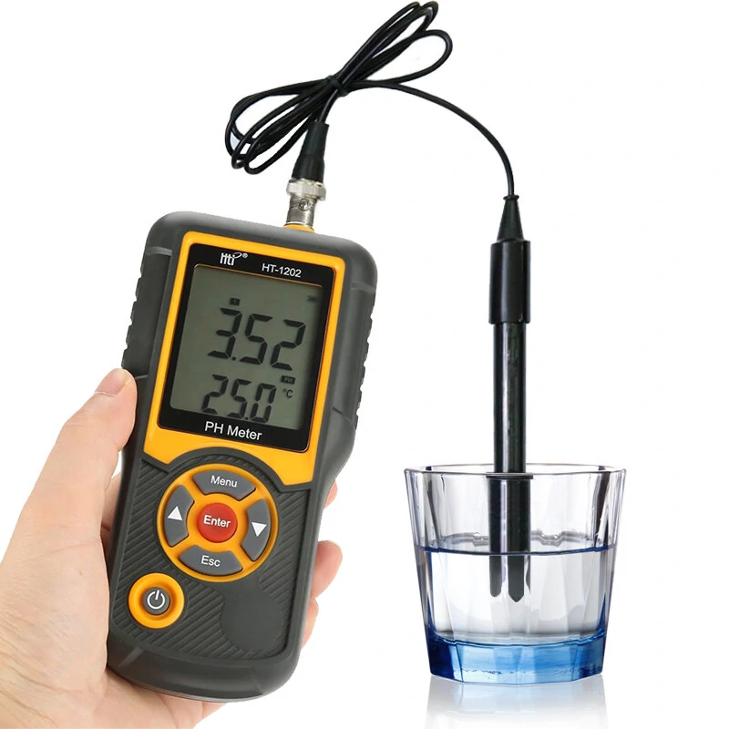 HT-1202 Digital PH Meter | 0.01 High Accuracy Pen Tester with ATC, 0-14 Range