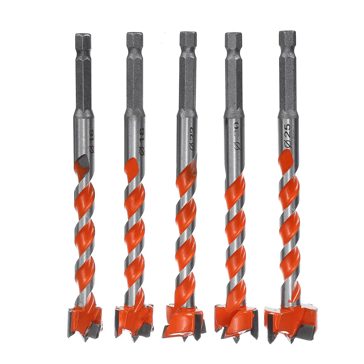 Forstner Drill Bit - 125mm Lengthened Woodworking Hole Saw Cutter for Door Punching