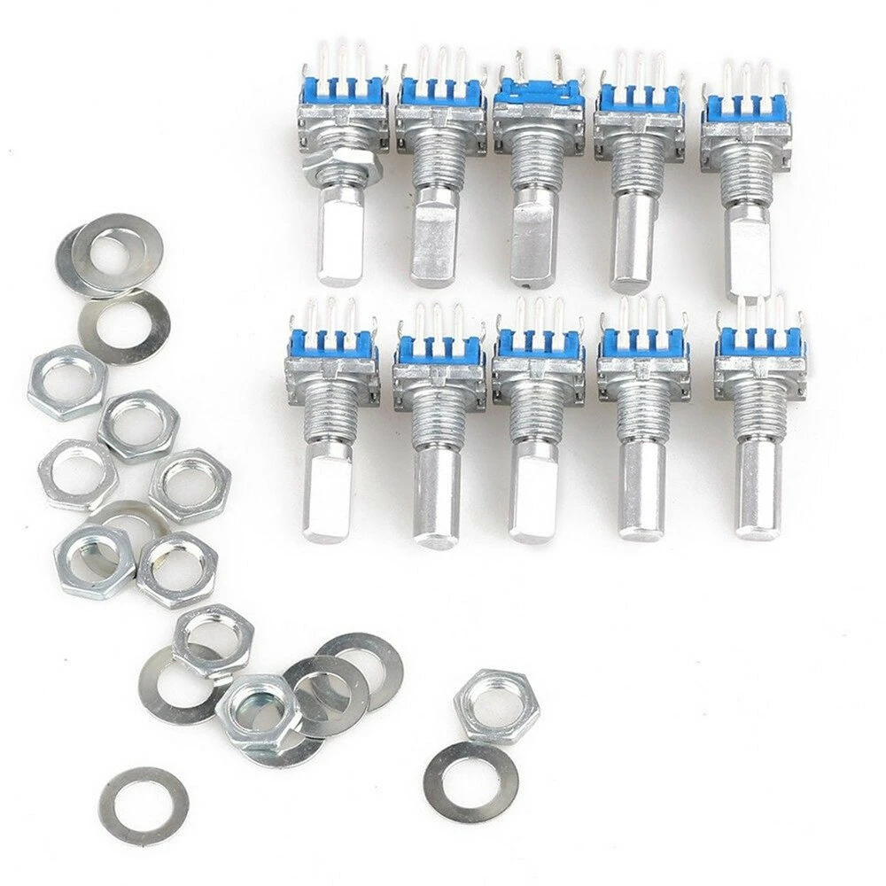 30Pcs Rotary Encoder Switch Kit - 15mm with Key & 2 Bit Gray Scale Micro Switch
