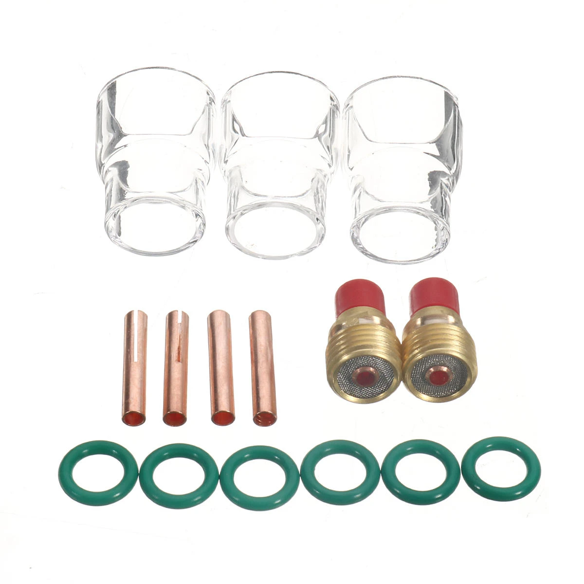 15Pcs TIG Welding Torch Gas Lens Kit - #12 Cup for WP-9/20/25 Series | 1/8inch