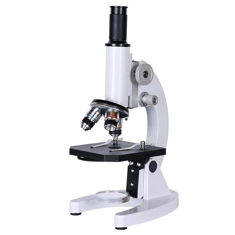 AmScope 640X-1280X-2400X HD Biological Microscope | Student & Laboratory Use