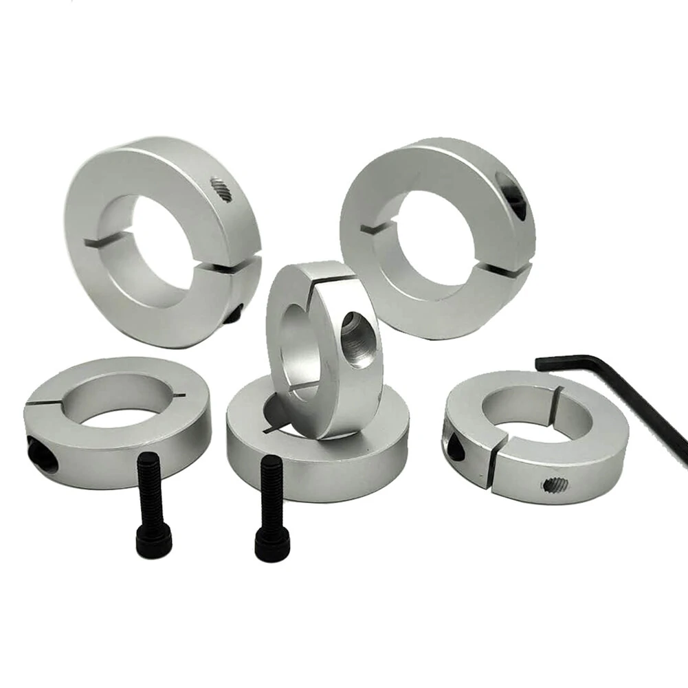 8pcs Open Type Bearing Locking Ring Set - Axis Fixed Sleeve & Shaft Positioning Tool with Wrench