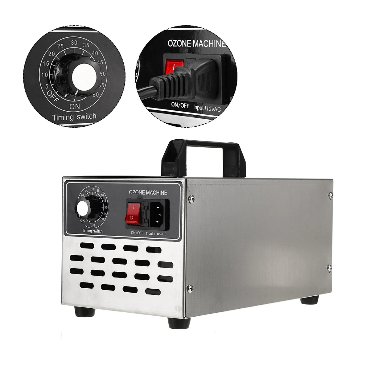 Ozone Generator Machine 110V 40g/h - Industrial Air Purifier & Ozonator