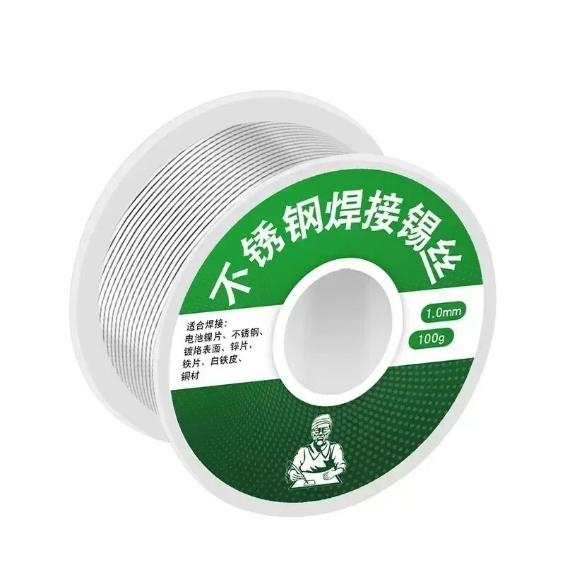 High Purity Solder Wire - Tin Alloy with 2.2% Flux | Eco-Friendly 20g 50g 100g Roll | Low Temperature for Metal Soldering