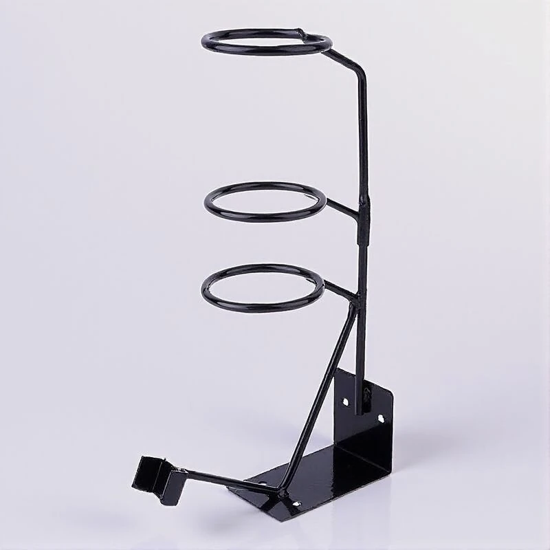 Adjustable Steel Spray Gun Stand - Lightweight Black Paint Filter Rack - Stable Base