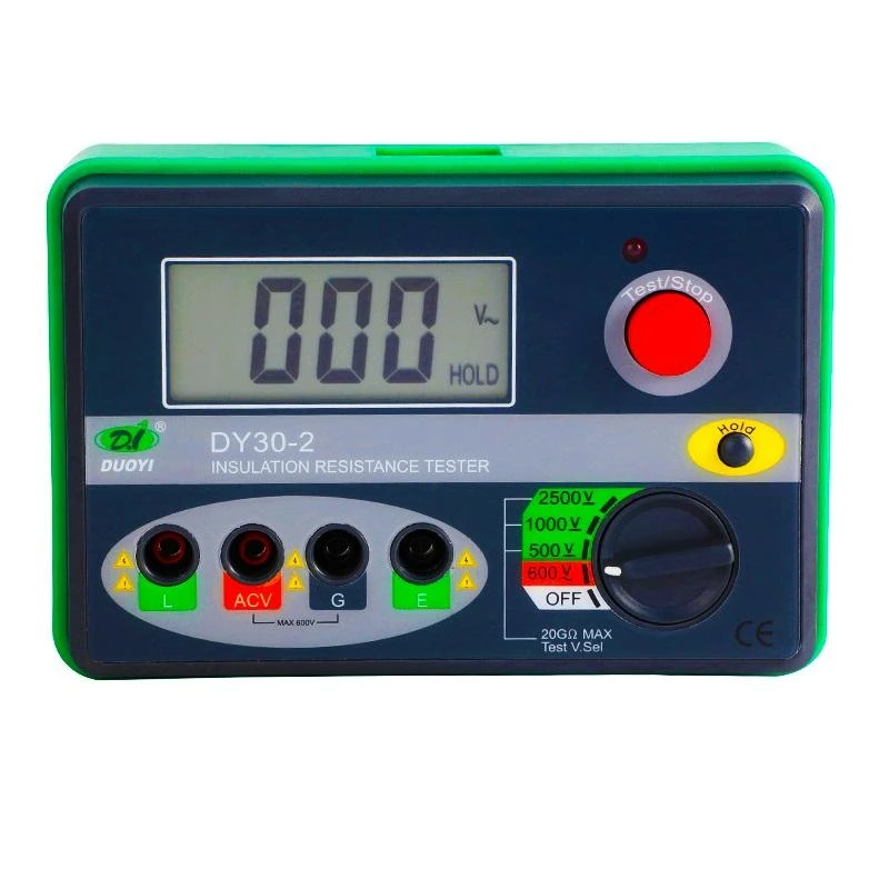 DUOYI DY30-2 Insulation Resistance Tester | 20G Ohm 500V/1000V/2500V | Megohmmeter Voltmeter