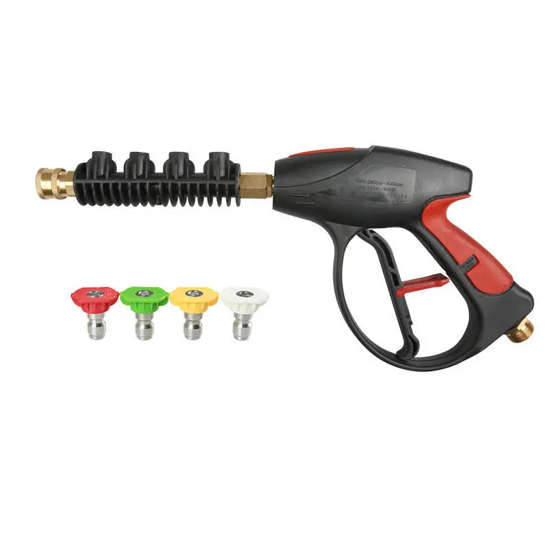 Drillpro 4000 PSI Pressure Washer Gun - 4 Quick-Connect Nozzle Tips & Jet Lance