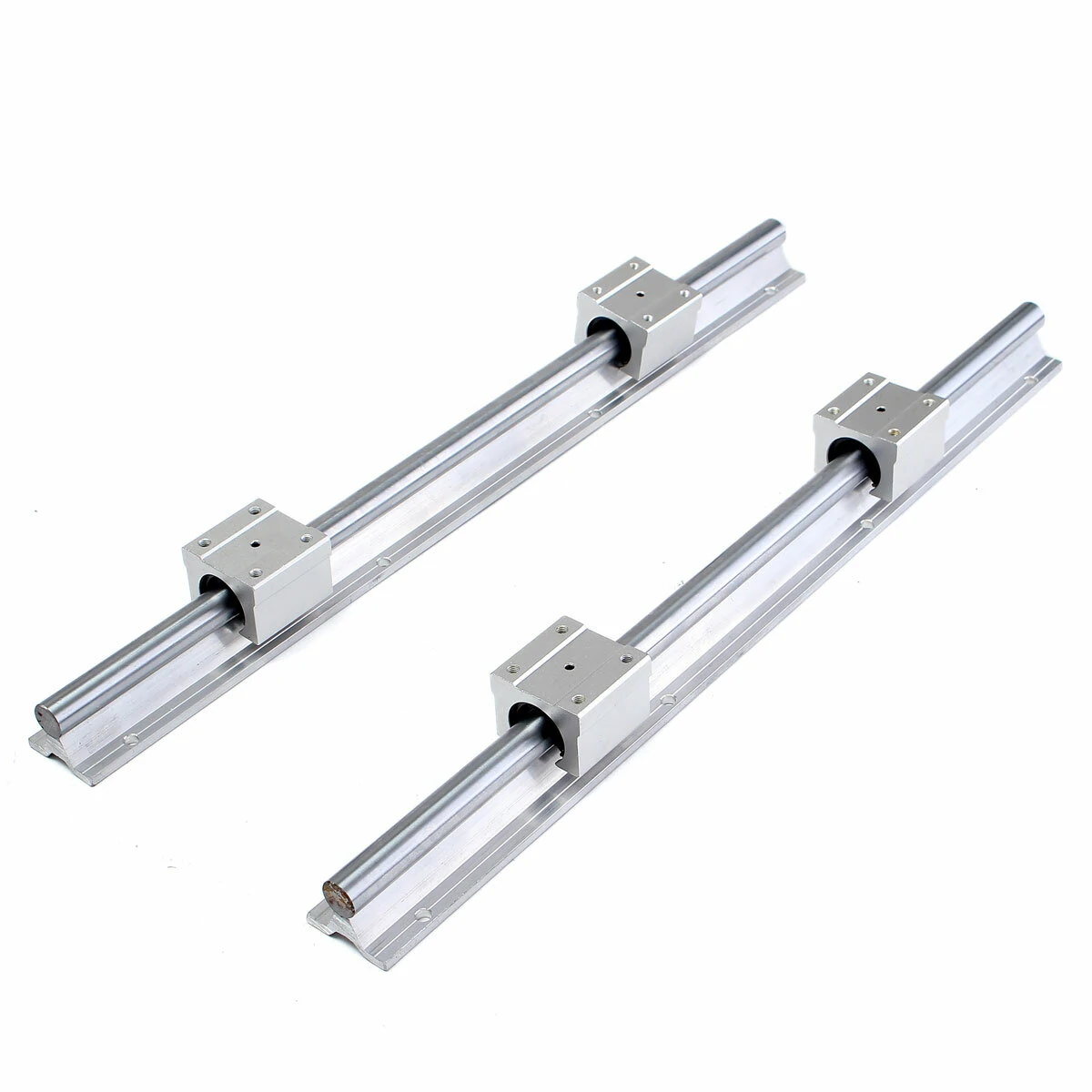 SBR16-500mm Linear Rail Slide - 2Pcs with 4Pcs SBR16UU Bearing Blocks