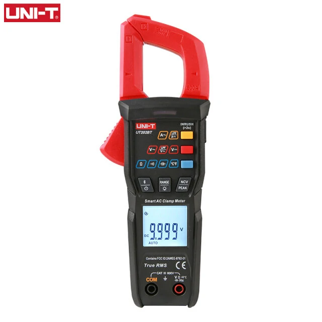 UNI-T UT202BT Bluetooth Clamp Meter - 600A AC/DC TRMS Ammeter Tester | NCV