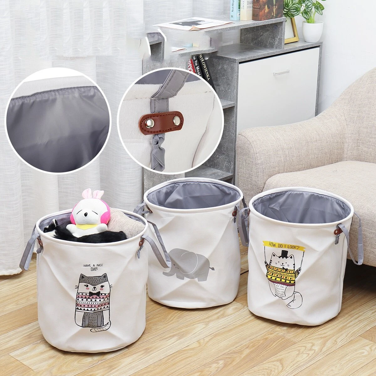Foldable Laundry Hamper Bag - Portable Wash Bin & Storage Basket | Tool Box