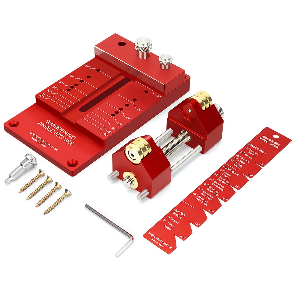 Mohoo Sharpening System | Honing Guide & Angle Fixture for Woodworking Chisels