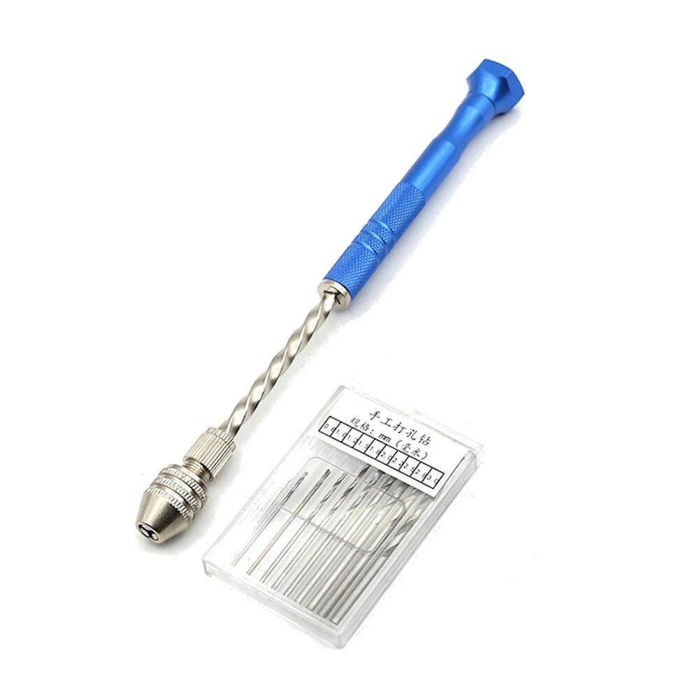 Clamping Upgrade Hand Drill | 0.5-3mm Three-Jaw Semi-Automatic | Fast Manual Drilling