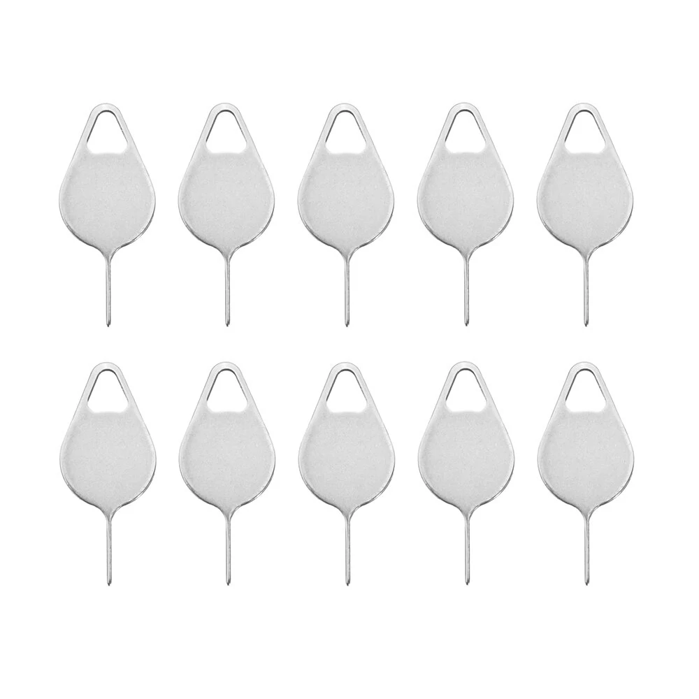 SIM Card Eject Tool - 10pcs Pin Key for iPhone X 8 7 6 5 SE 5C | Tray Removal