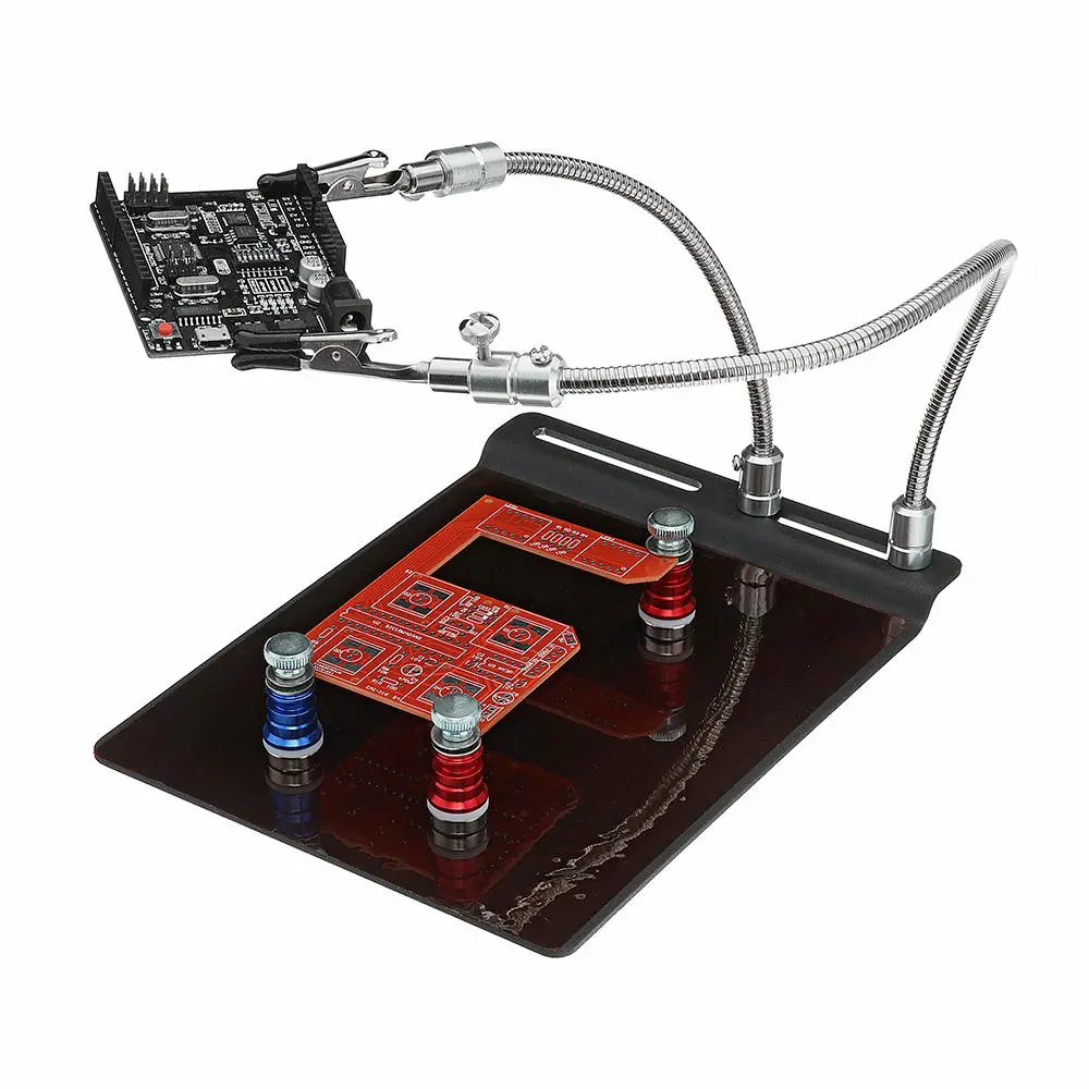 YP-004 PCB Fixture Base with Helping Hands Arms | Soldering Station Tool for Electronic DIY