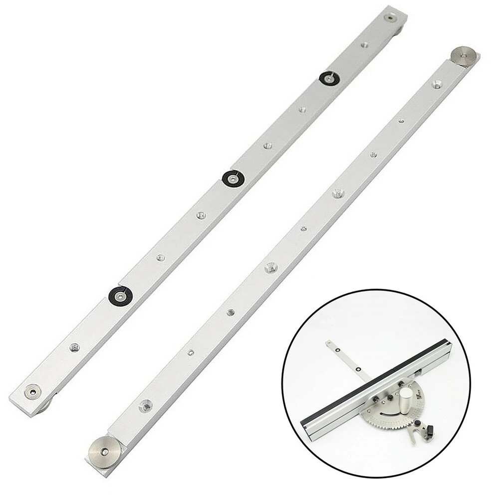 Wnew 450mm Aluminum Alloy Miter Gauge - Sliding Table Saw Bar for Woodworking