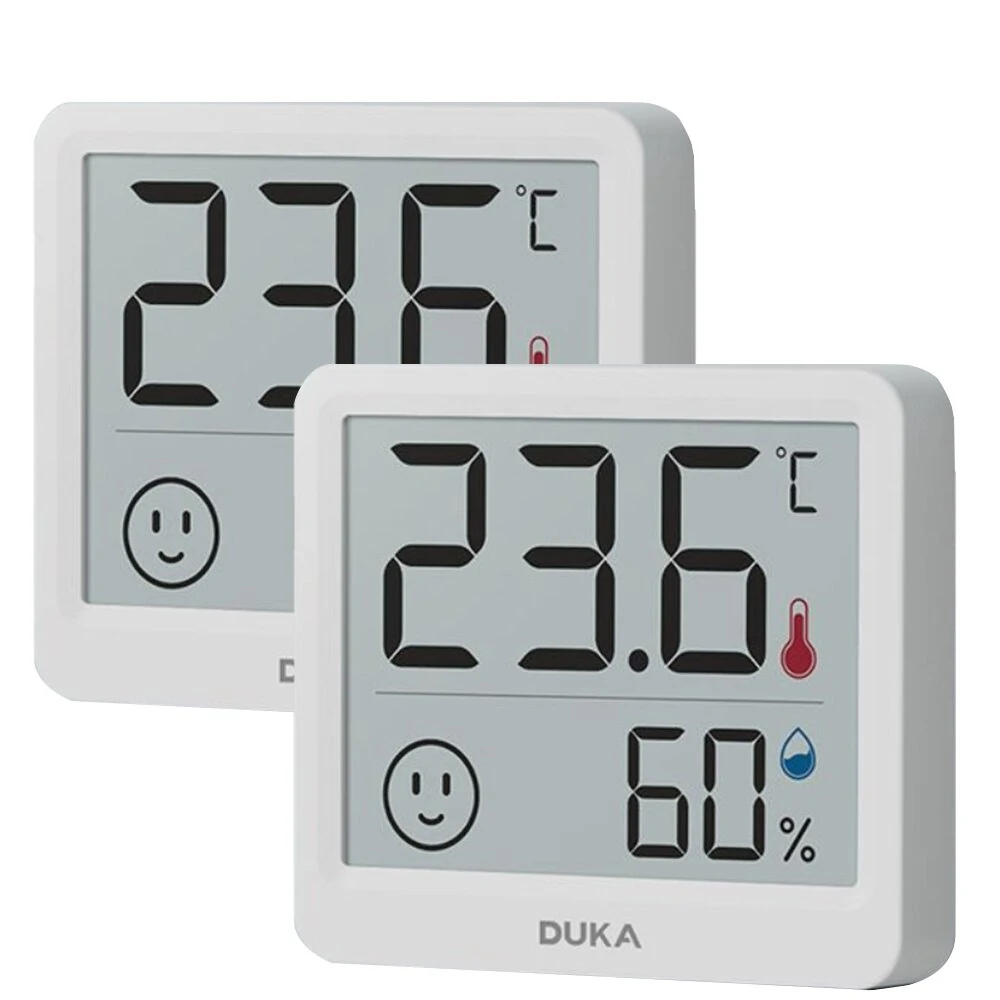 Duka Atuman THmini Digital Thermometer Hygrometer - High Precision Vertical Temperature Humidity Meter for Home