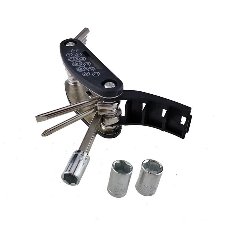 Bike Repair Tool Kit - 16 in 1 Multifunction Hex Allen Key & Screwdriver Set