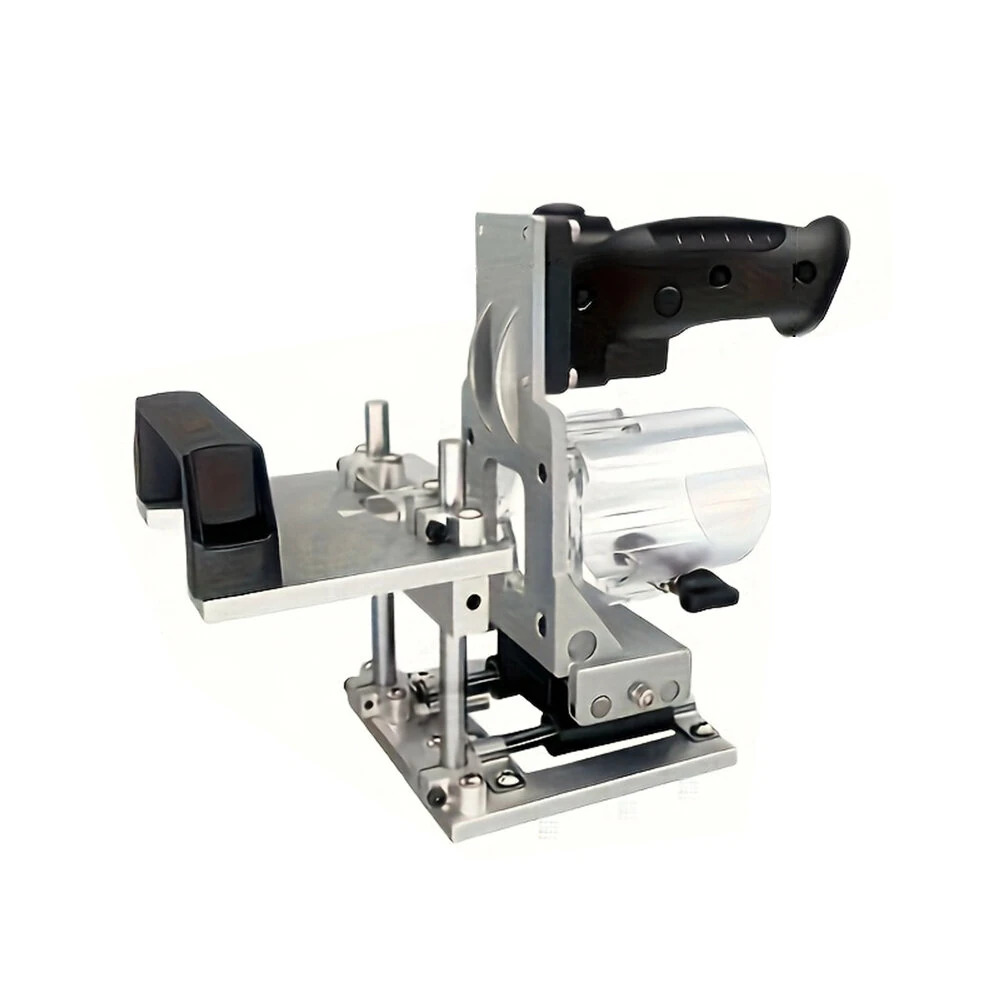 Aluminum Alloy Mortising Jig | 2-in-1 Slotting Bracket & Punch Locator for Trimming Machine